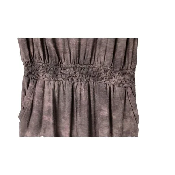 Aerie Mauve Brown Tie-dye Jumpsuit Size Large Comfy Loungewear Casual Bohemian - Picture 4 of 11